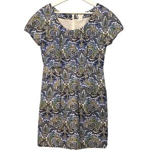 J.Crew Silk/Cotton Multicolor Short Sleeves Casual Dress 8